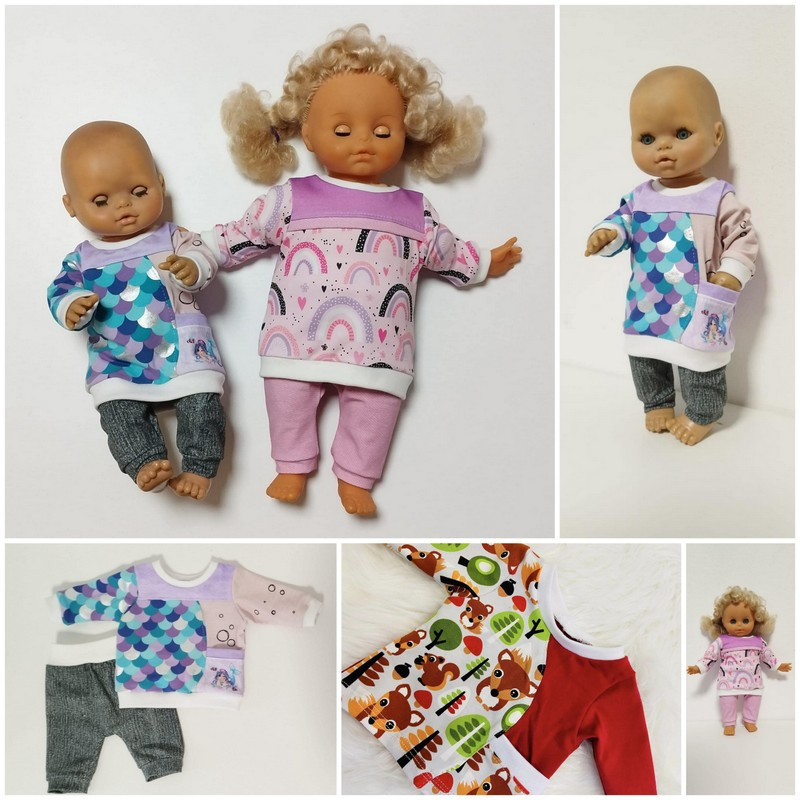 # 271 - Puppen Pullover Püppi Moon für 31 - 50 cm Puppen