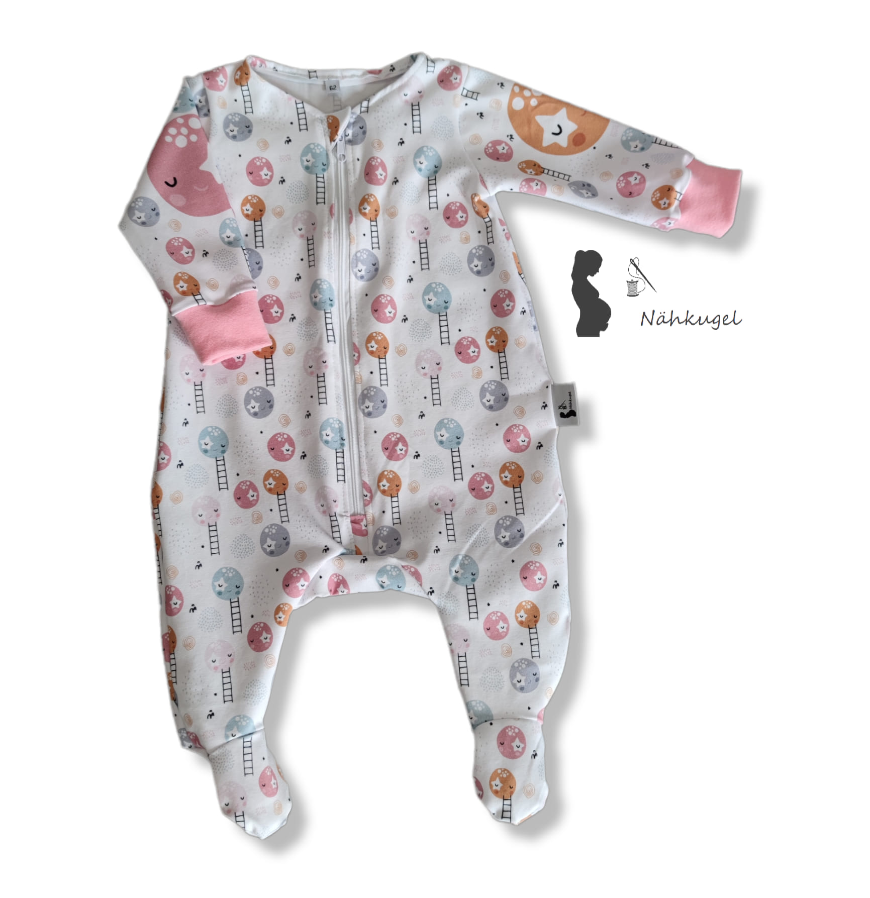 # 268 - Baby - Schlafanzug mit Fuß Schlummerstündchen 50-92 inkl. A0
