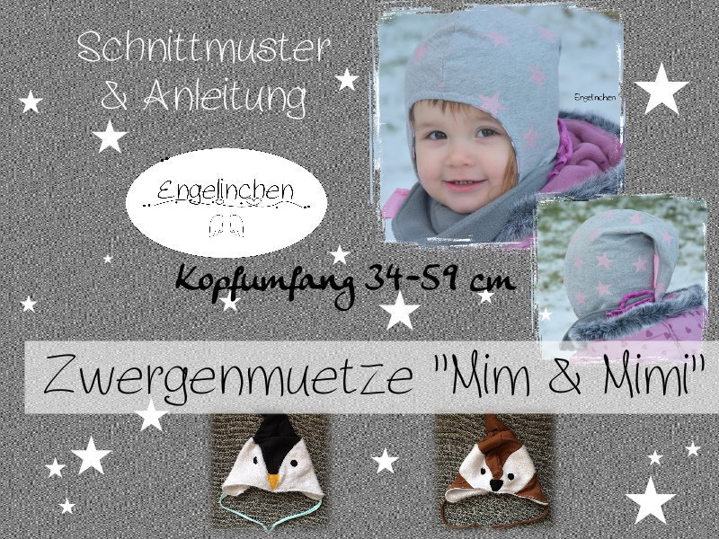 # 028 - eBook Schnittmuster Zwergenmütze Mim & Mimi 34-59