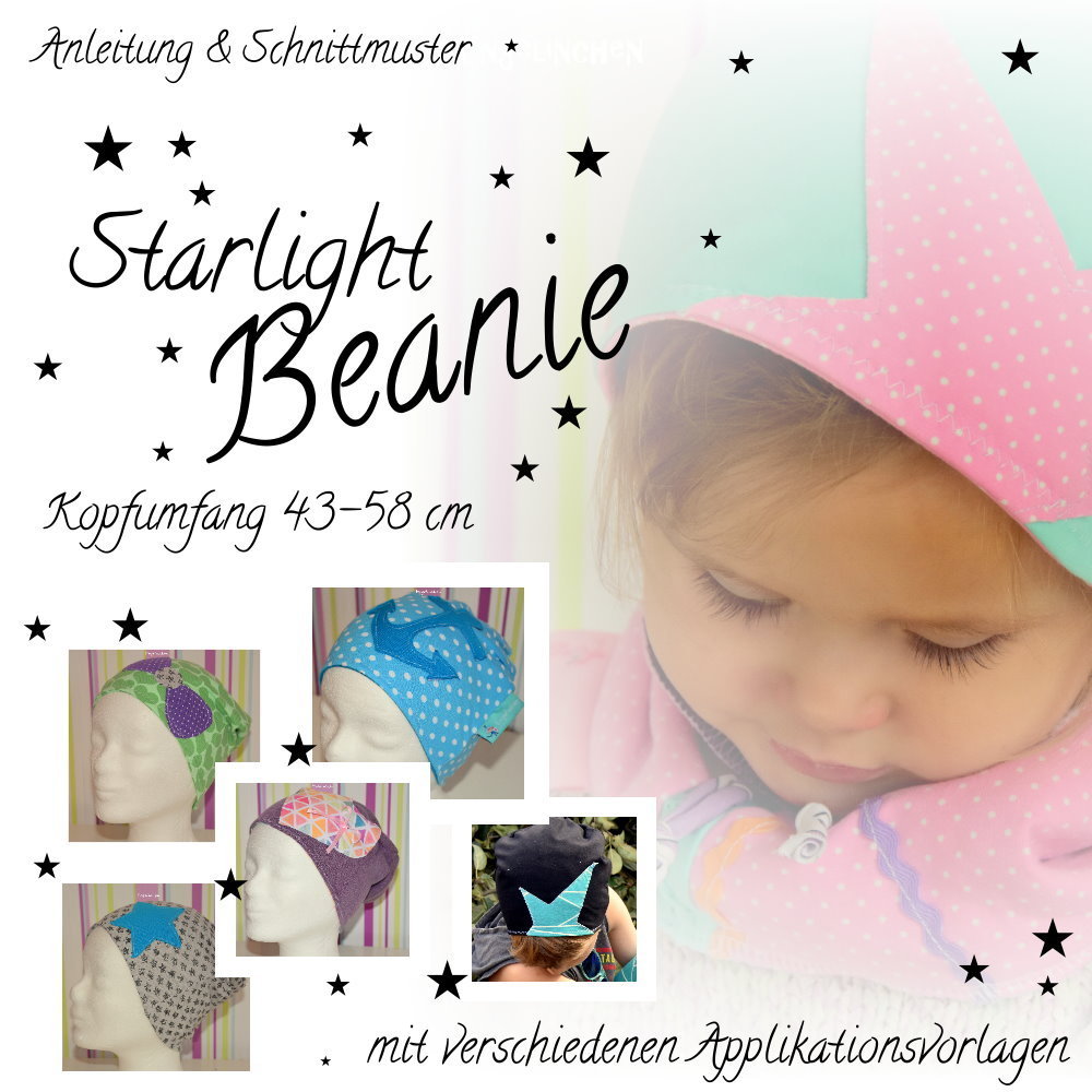 # 020 - eBook Schnittmuster Starlight Beanie 43-58 cm KU