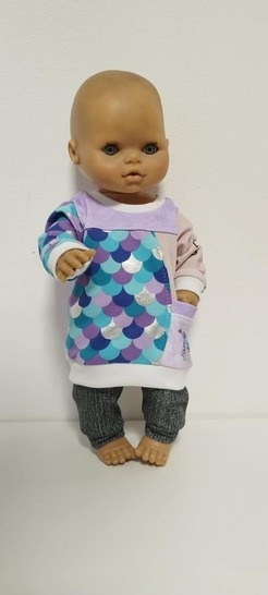 # 271 - Puppen Pullover Püppi Moon für 31 - 50 cm Puppen