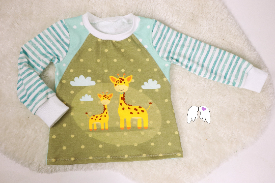 Gr. 86 Babyshirt Giraffen